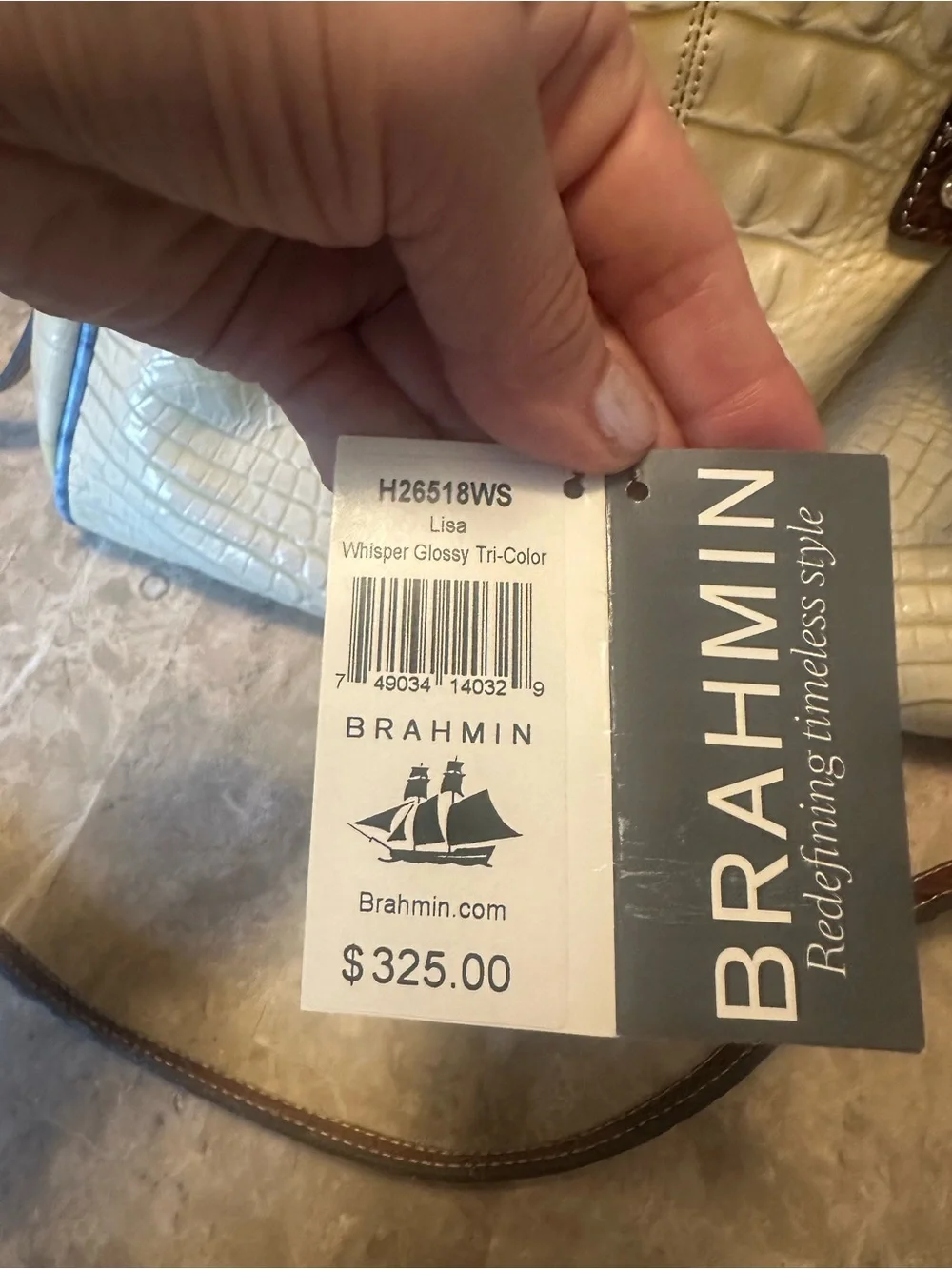 Brahmin elegant croc